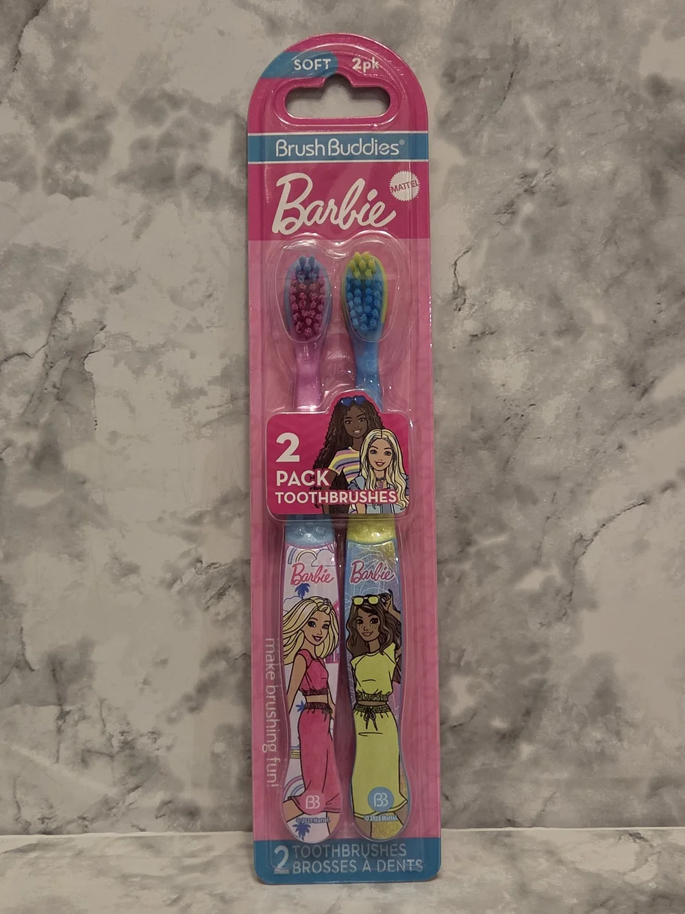 Barbie 7 Piece Bundle Set - Toothpaste, Toothbrush, Bandaids, Nails, Sanitzer...